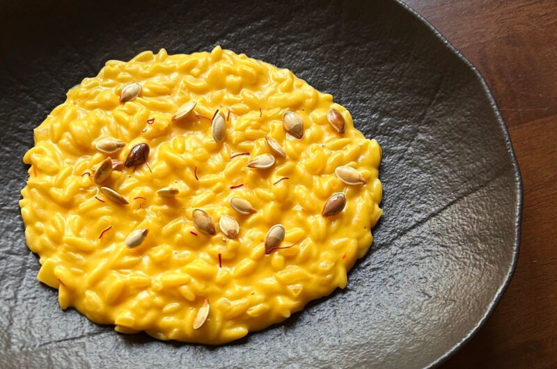 Orzotto de calabaza y azafrán